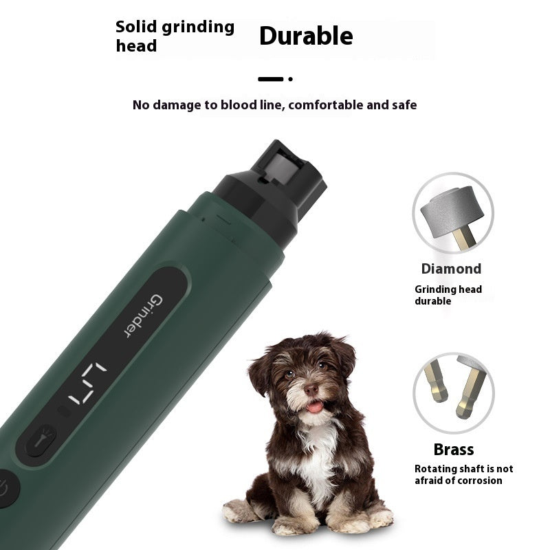 5-Speed Quiet Rechargeable Pet Nail Grinder