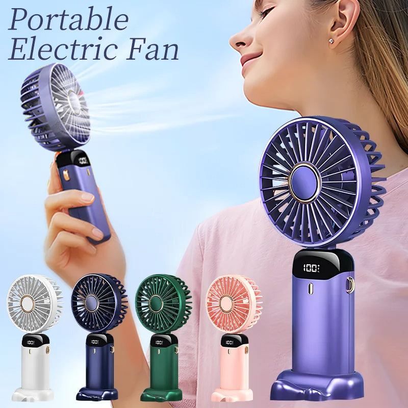 USB Rechargeable Mini Portable Neck Hanging Fan