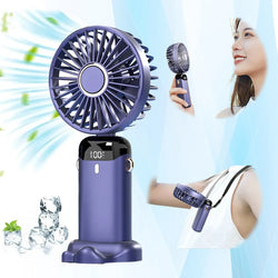 USB Rechargeable Mini Portable Neck Hanging Fan