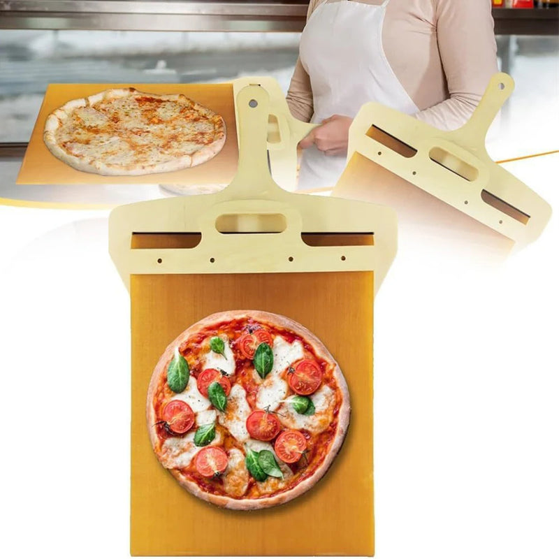 Non-Stick Pizza Transfer Shovel with Cutting Board