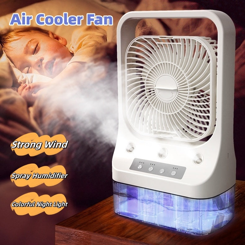 USB Rechargeable Cooling Fan with Adjustable Head