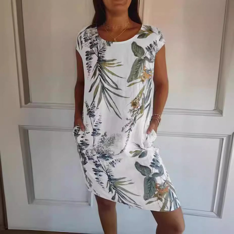 Floral Print Loose Summer Dress