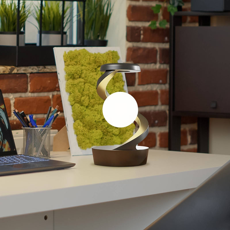 Moonlight Desk Lamp With Phone Wireless Charger Sensor