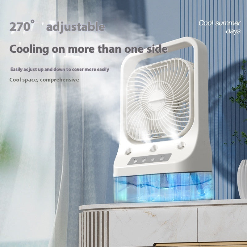 USB Rechargeable Cooling Fan with Adjustable Head