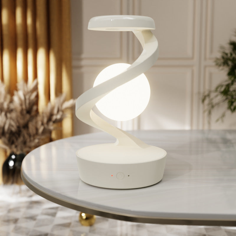 Moonlight Desk Lamp With Phone Wireless Charger Sensor