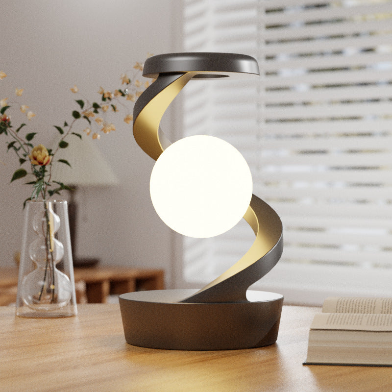 Moonlight Desk Lamp With Phone Wireless Charger Sensor