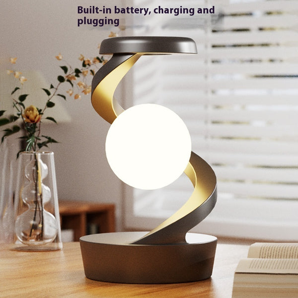 Moonlight Desk Lamp With Phone Wireless Charger Sensor