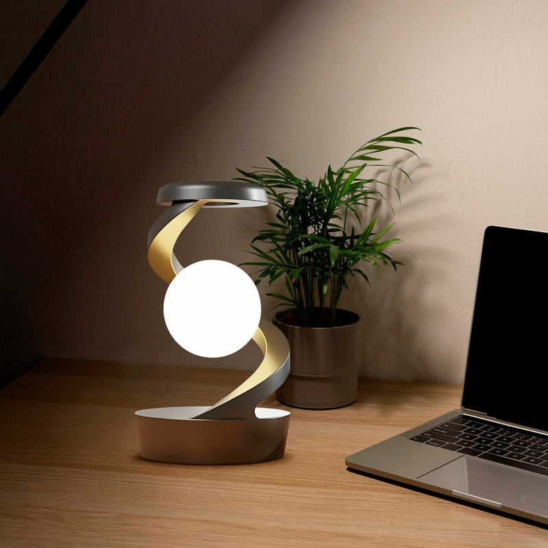 Moonlight Desk Lamp With Phone Wireless Charger Sensor